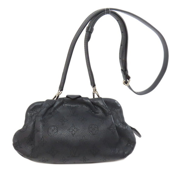 LOUIS VUITTON Black Leather Shoulder Bag - Picture 1 of 11
